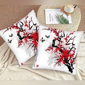 Pillow! Cherry Blossoms. About 18x18 Hypoallergenic.